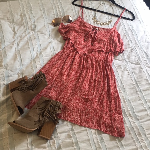 American Eagle flowy ruffle summer dress - Picture 2 of 8